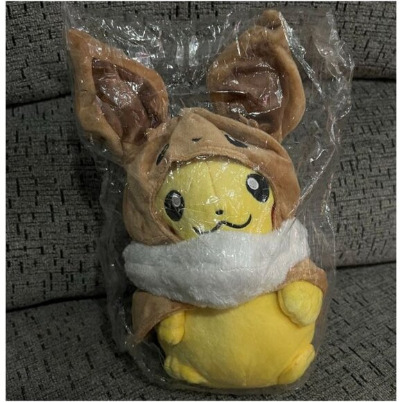 Pokémon Pikachu Cosplay as Eevee 30cm New Plush Soft Stuffed Anime Toys - Picture 3 of 4